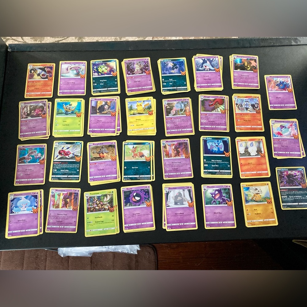 75PC. POKÉMON TRICK OR TRADE CARD SET (WITH 19 PLASTIC CARD CASES)